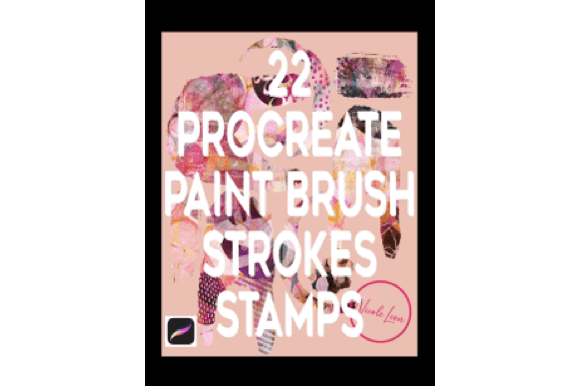 22 Procreate Paint Brush Strokes Stamps: Instant Texture and Depth