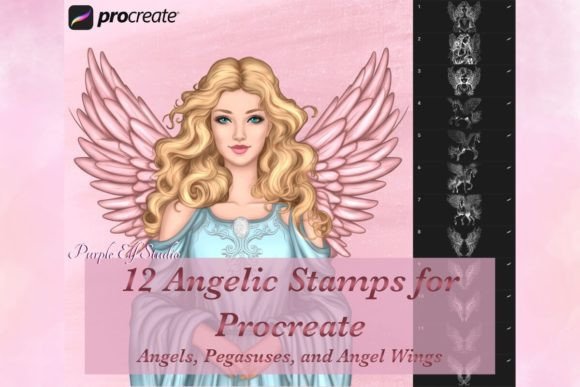 Angelic Procreate Stamps: Effortless Digital Artistry
