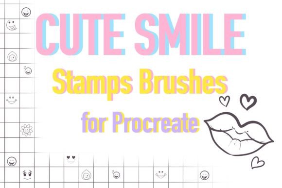 Bring Joy to Your Art with Cute Smile Stamps Brushes for Procreate