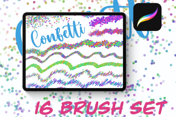 Celebrate Your Canvas: The Confetti Procreate Brush Set