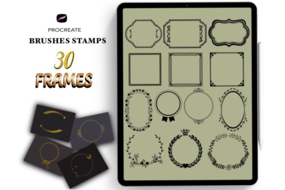 Elevate Your Digital Art with Procreate Frame Stamp Brushes