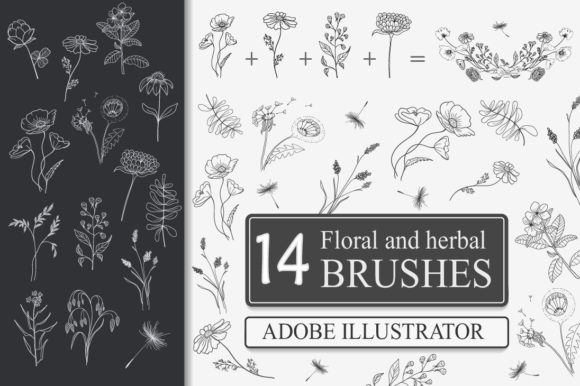 Floral and Herbal Brushes: Instant Organic Texture for Illustrator