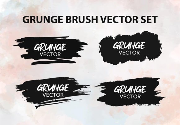 Grunge Stroke Brush Vector Set: Raw, Textured Design Assets