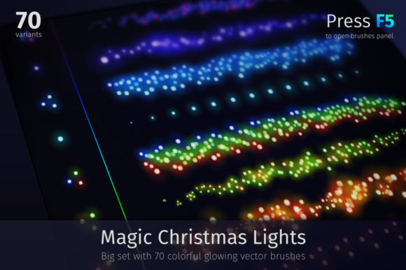 Illuminate Your Designs: The Magic Christmas Lights Brush Set