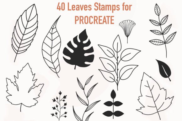 Leaves Stamp Brushes for Procreate: Your Botanical Toolkit