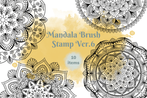 Mandala Brush Stamp Ver. 6: Instant Intricate Design