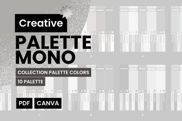 PALETTE MONO: 10 Ready-Made Color Combinations for Your Projects