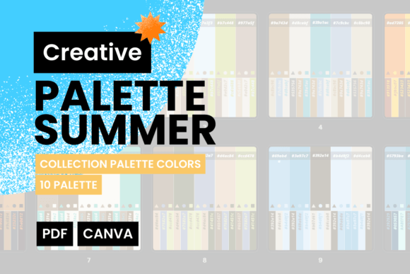 PALETTE SUMMER: 10 Color Combinations for Vibrant Projects