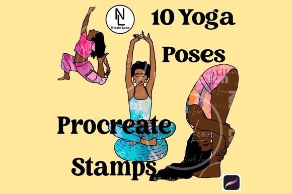 Procreate Yoga Poses Stamps: Infusing Movement into Your Digital Art