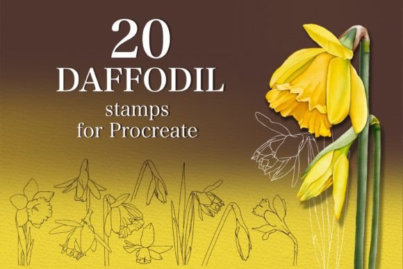 Spring in a Stamp: Unlocking Creative Projects with Daffodil Stamps for Procreate