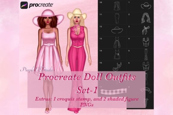 Streamline Your Fashion Sketches with Procreate Stamps