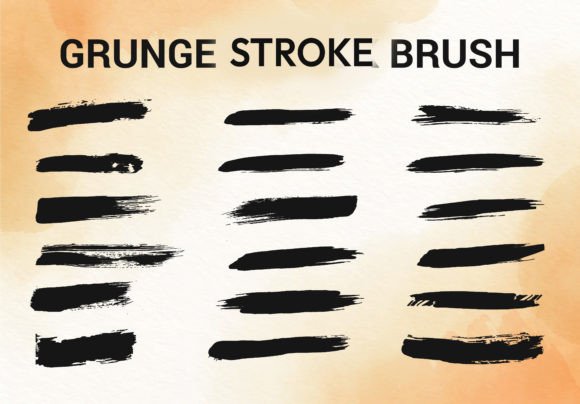Unleash Raw Texture: The Grunge Stroke Brush Set Collection