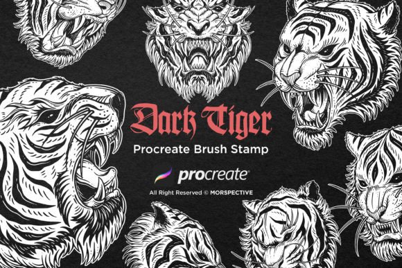 Unleashing the Beast: Creative Uses for 15 Dark Tiger Procreate Brushes