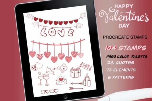 Valentines Procreate Stamps: Your Digital Design Shortcut