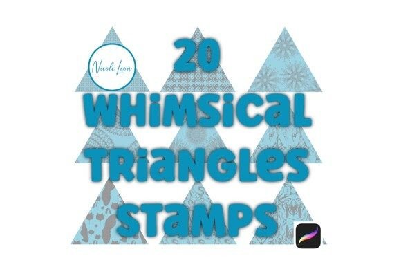 Whimsical Triangles Procreate Stamps: Elevate Your Digital Art